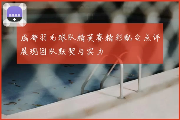 成都羽毛球队精英赛精彩配合点评展现团队默契与实力